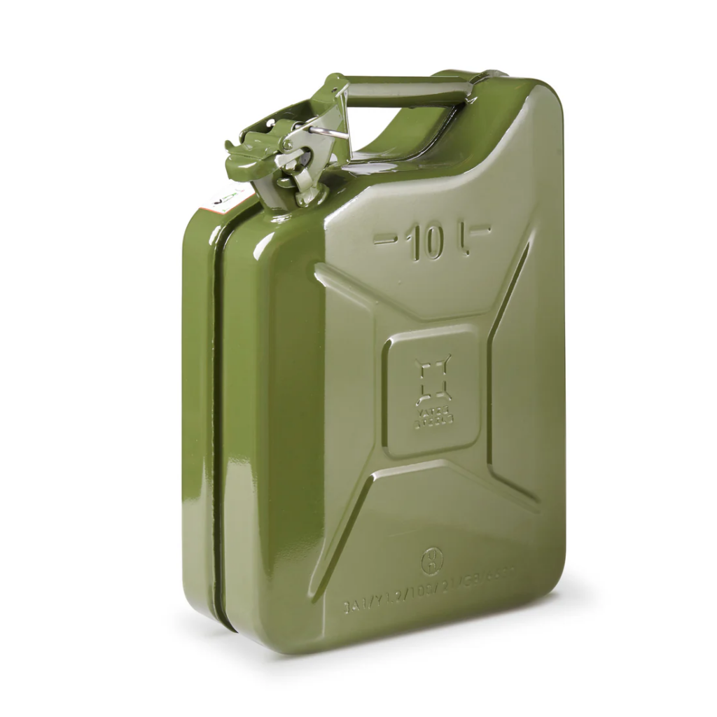 Metal Jerry Fuel Can 10 Litres