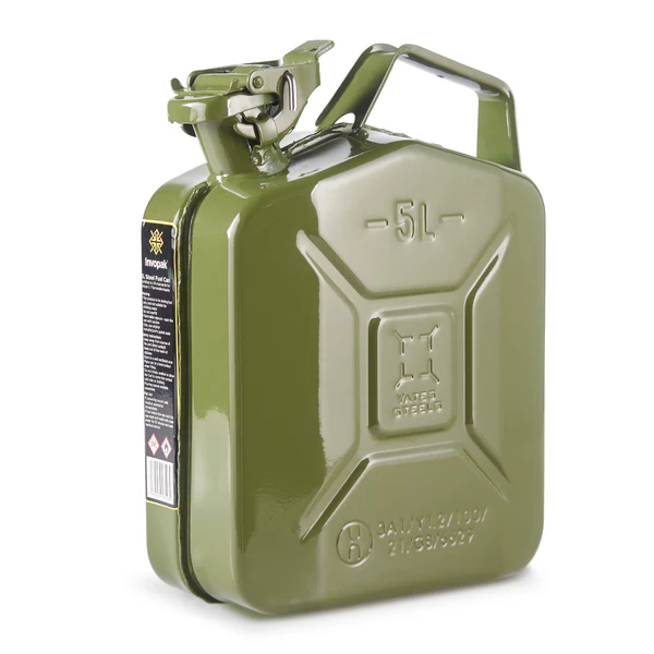 Metal Jerry Fuel Can 5 Litres